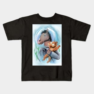 Bojack & Baby Seahorse Kids T-Shirt